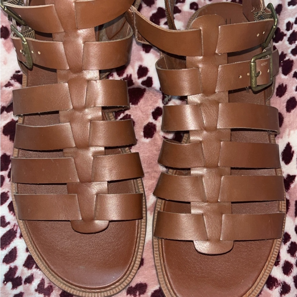 Brown Leather Sandals
